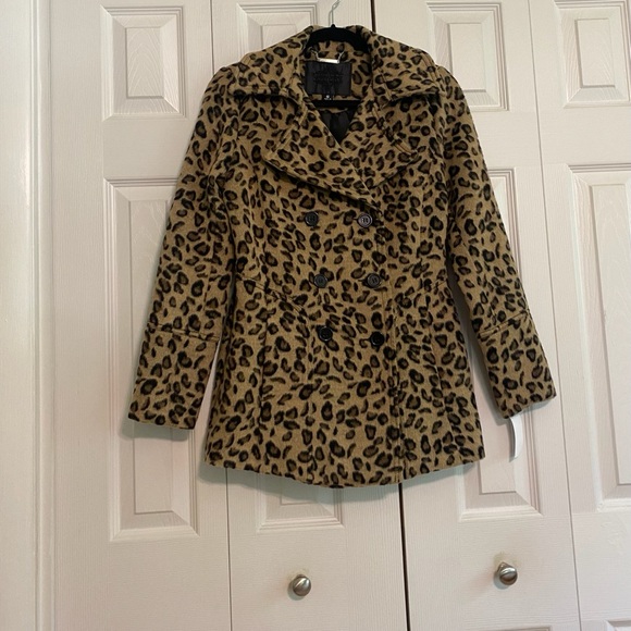 πNWT! Jou Jou Leopard Print Lightweight Coat - Picture 1 of 4